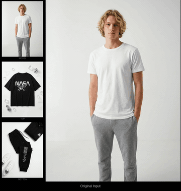 Try-on example - man streetwear