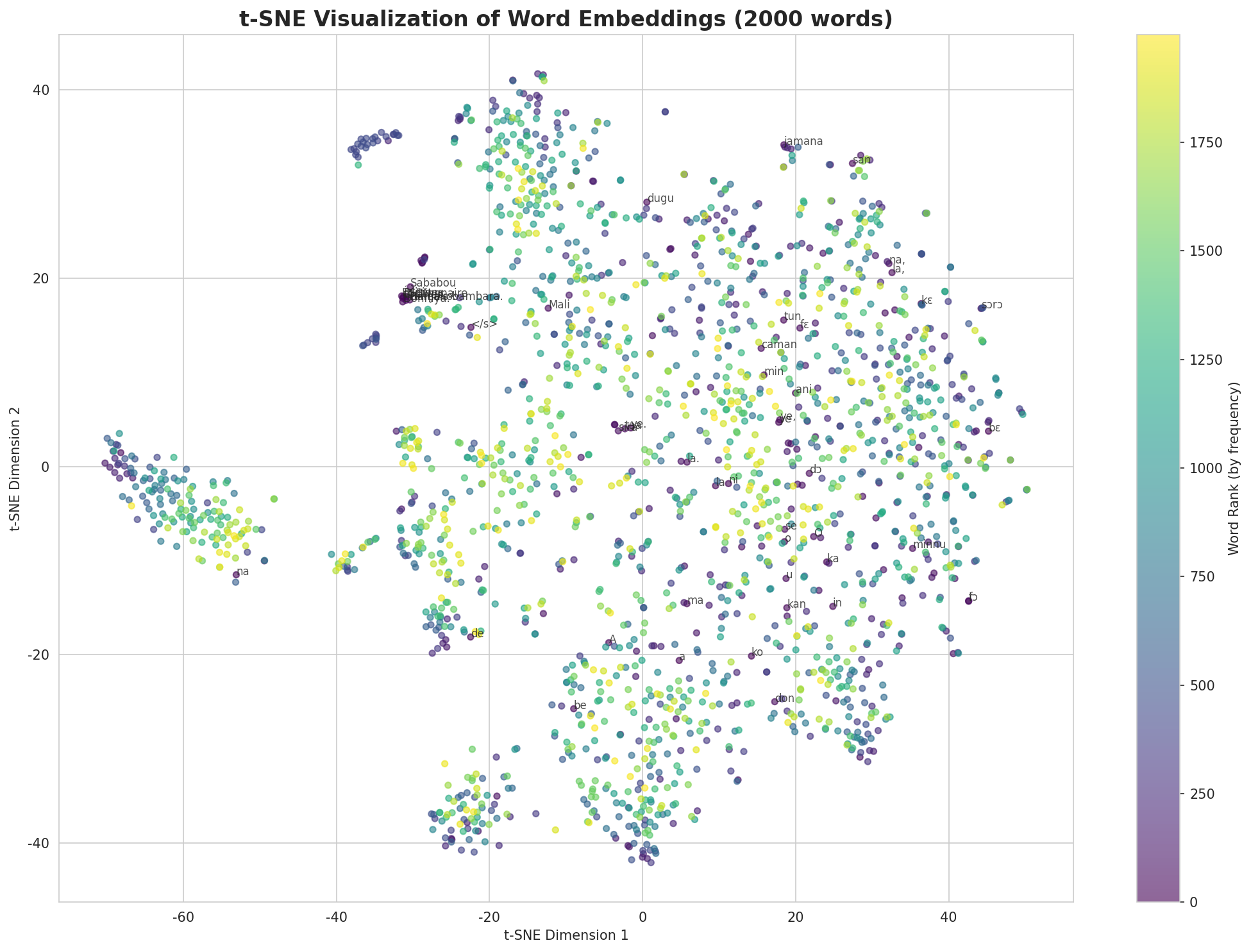 t-SNE Words