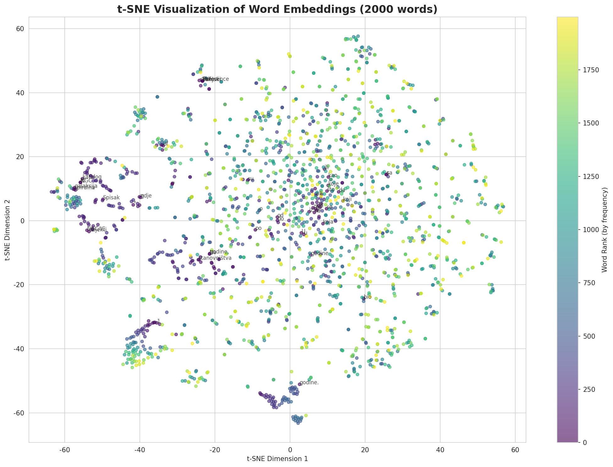 t-SNE Words