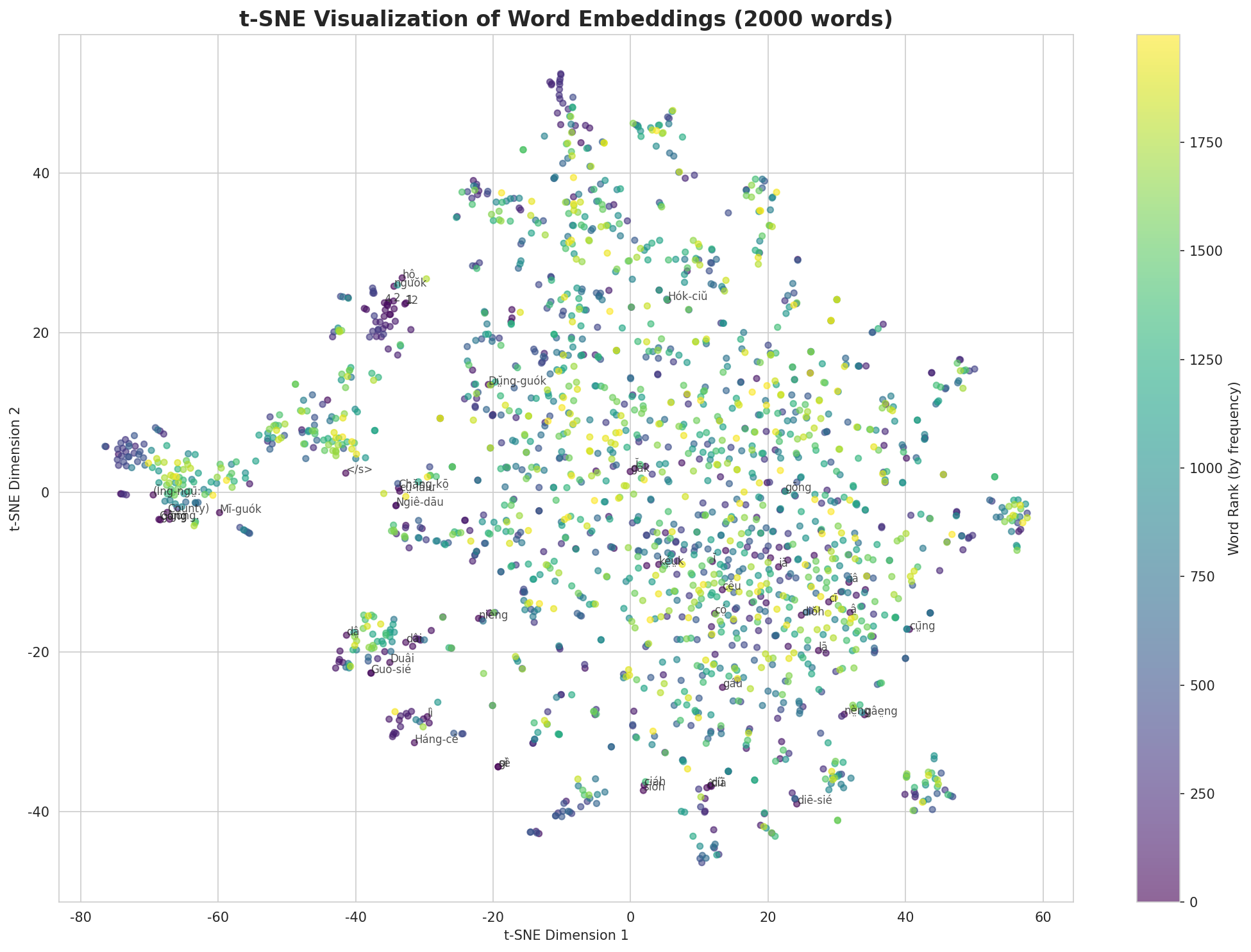t-SNE Words